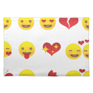 Valentine Emojis Placemat