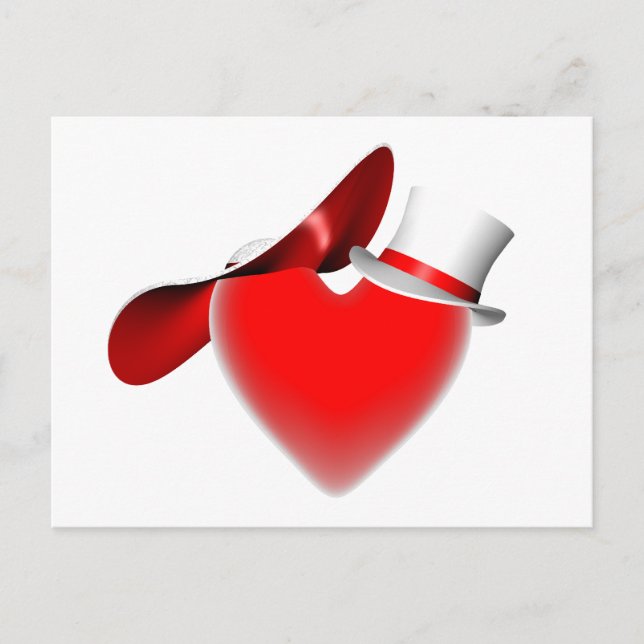 Valentine/Engagement/Wedding/Marriage/Anniversary Holiday Postcard (Front)