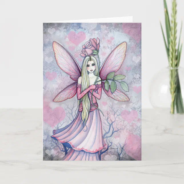 Valentine Fairy Card by Molly Harrison | Zazzle