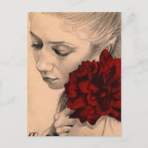 Valentine fairy rose Postcard