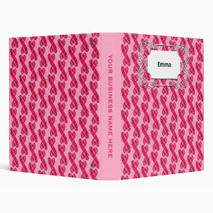 Valentine Falling Love Sweethearts 3 Ring Binder
