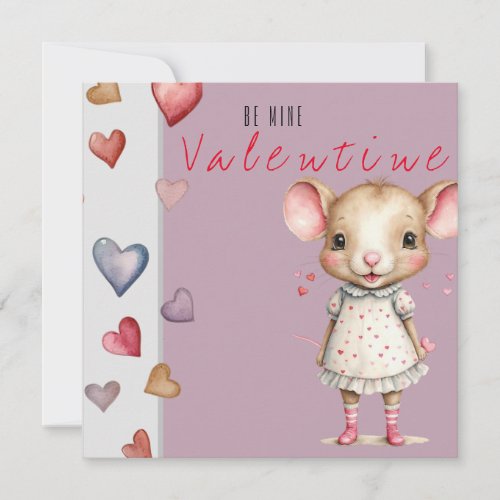 Valentine Flat Greeting Card Instant Down