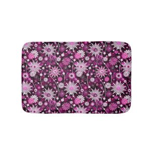 Valentine Floral Pattern Bathroom Mat