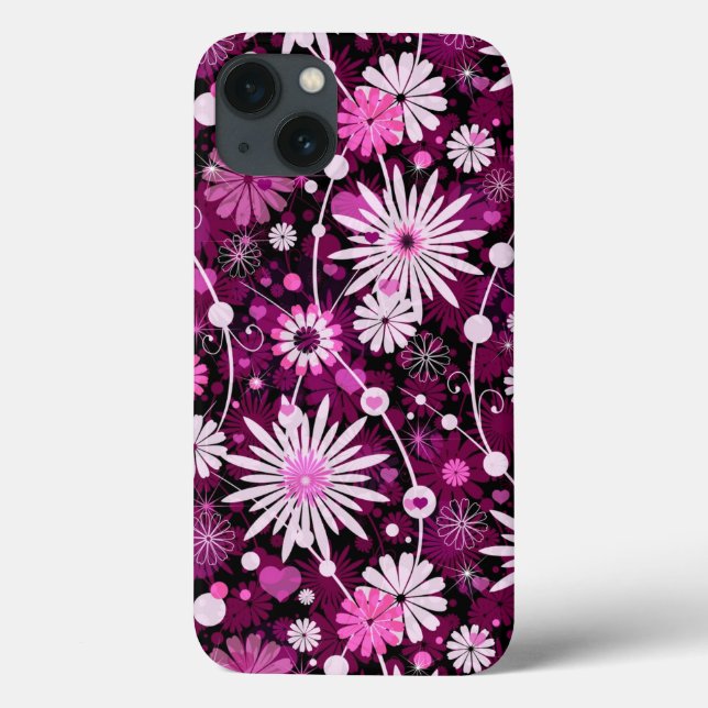 Valentine Floral Pattern Case-Mate iPhone Case (Back)