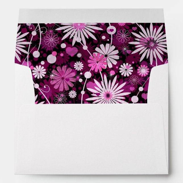 Valentine Floral Pattern Envelope (Back (Bottom))