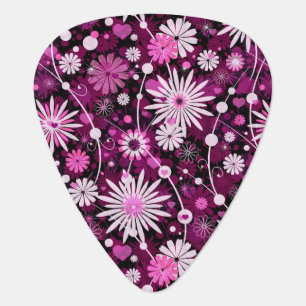 Valentine Floral Pattern Guitar Pick