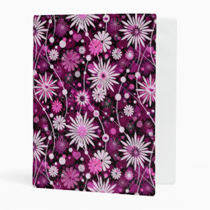 Valentine Floral Pattern Mini Binder