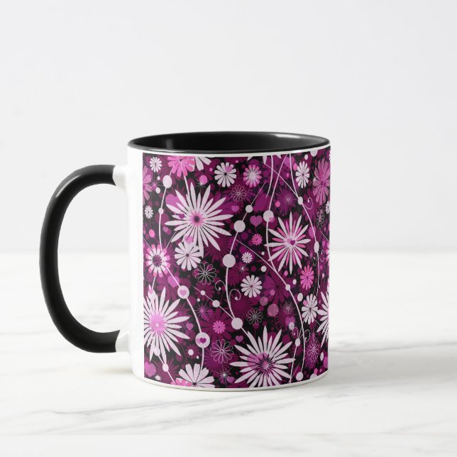 Valentine Floral Pattern Mug (Left)
