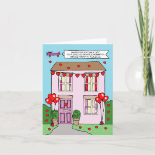 Valentine for Granddaughter Away at College Card