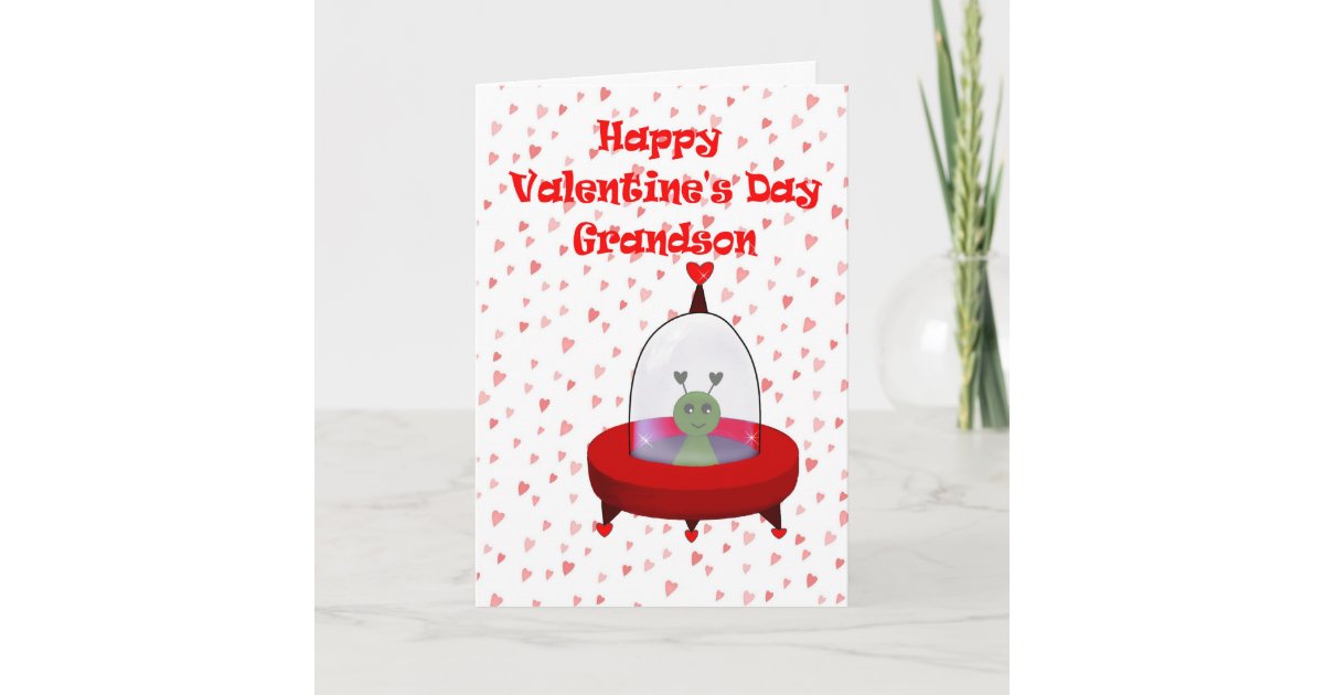 valentine for grandson holiday card zazzlecom