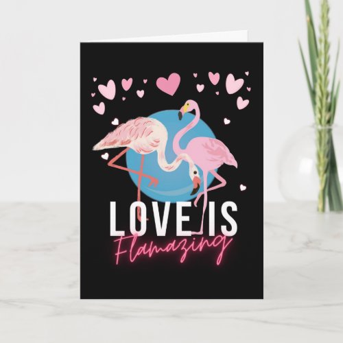 Valentine for Male Partner Love is Flamazing Card