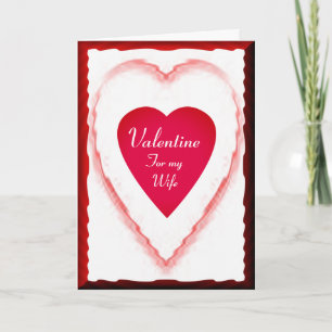 Valentine for My Wife Holiday Card