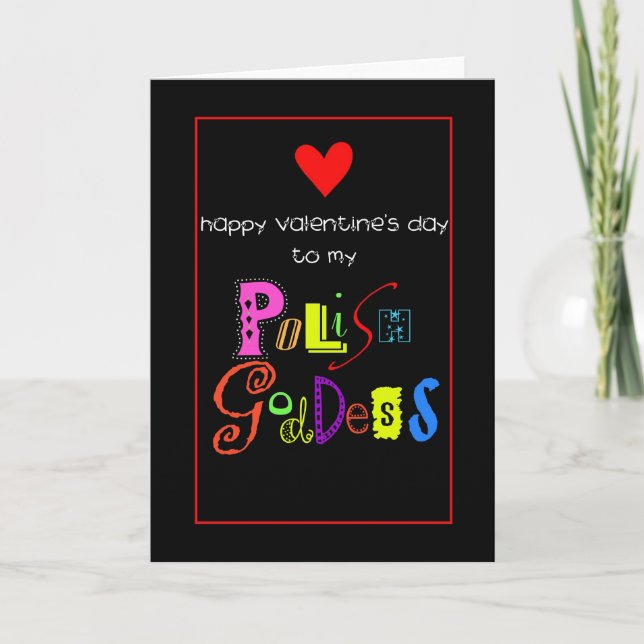 Valentine for Polish female Holiday Card (Front)
