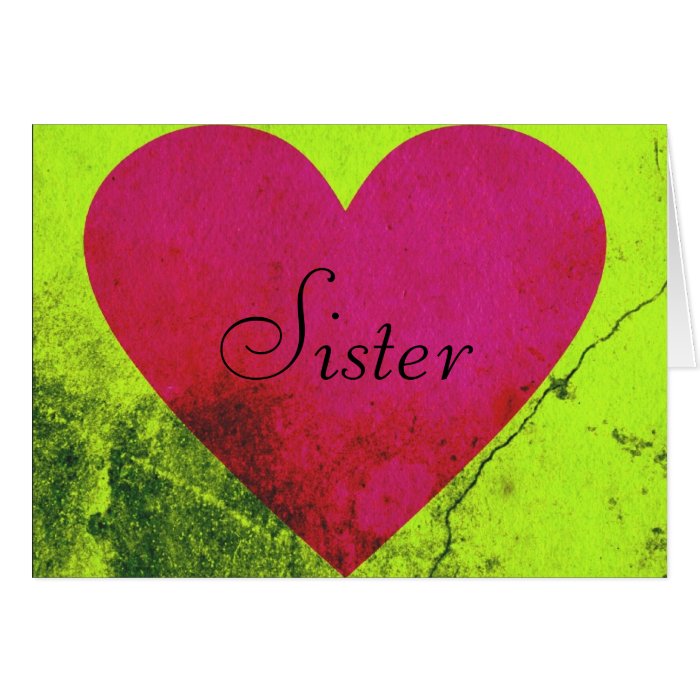 Valentine For Sister Greeting Card Zazzle