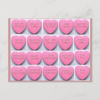 Valentine for the Dogs Holiday Postcard