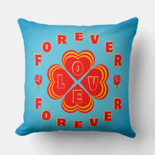 Valentine Forever Love Throw Pillow