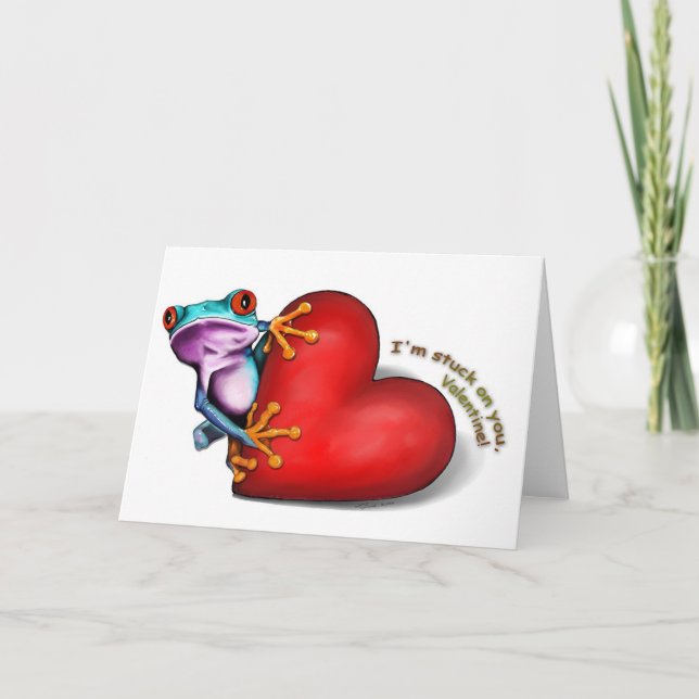 valentine frog card (Front)
