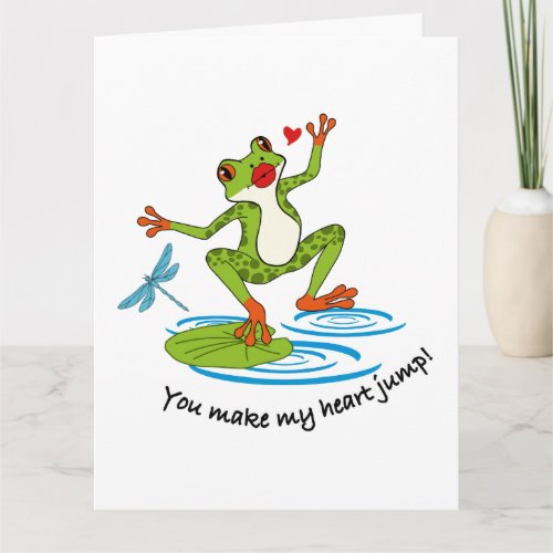 Valentine Frog Card