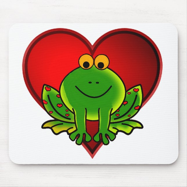 Valentine Frog Mouse Pad (Front)