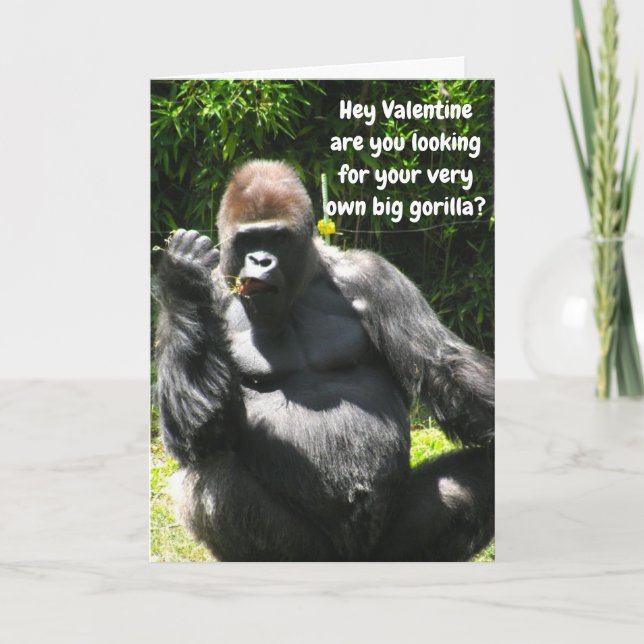 VALENTINE FROM I'LL BE YOUR BIG GORILLA card (Front)