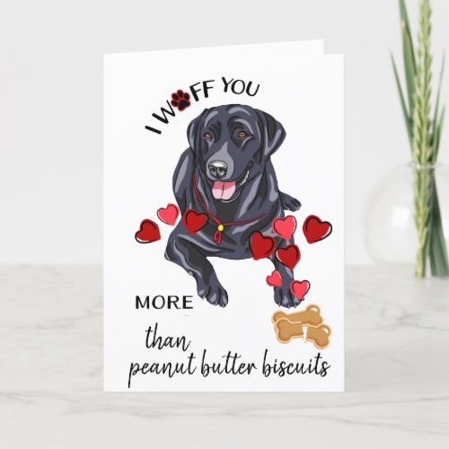Valentine from Your Black Labrador Retriever Love Holiday Card