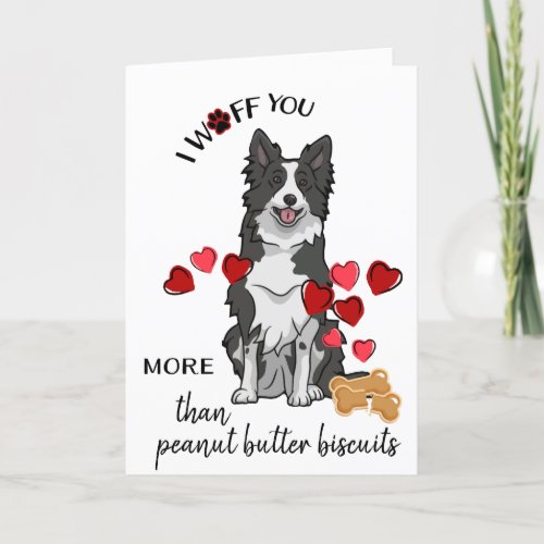 Valentine from Your Border Collie Dog Love Biscuit Holiday Card