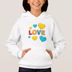 Valentine Fun 3D Mix and Match KIDS Hoodie