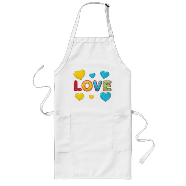 Valentine Fun 3D Mix and Match Long Apron (Front)