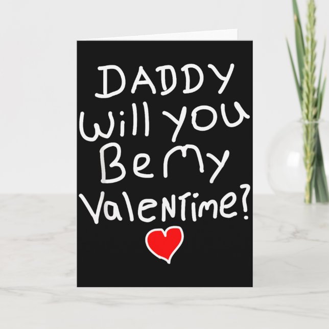 Valentine Funny Dad  Card (Front)