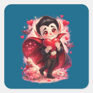 Valentine Funny Dracula Sticker – Cute Love 