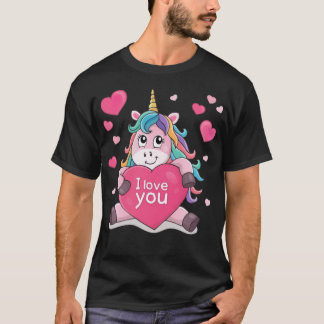 valentine funny unicorn mug T-Shirt