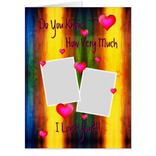 Valentine Giant Photo Card with Text HAMbyWG
