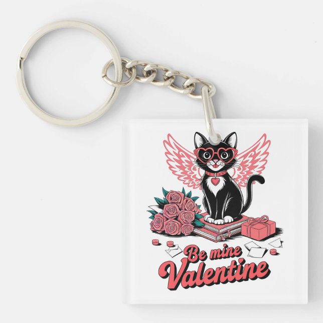 Valentine Gift | Be Mine Valentine Keychain (Front)