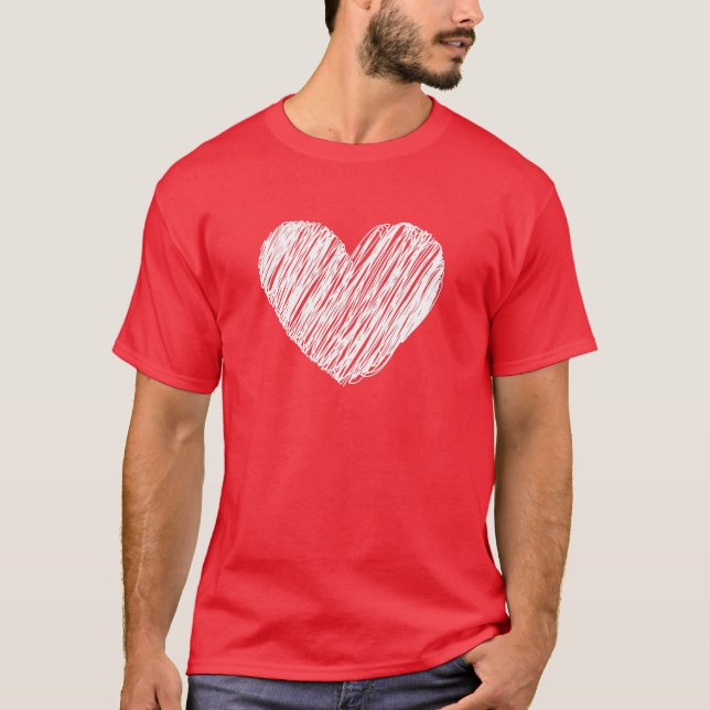 Valentine Gift For Her Simple Purview Design T-Shirt (Front)