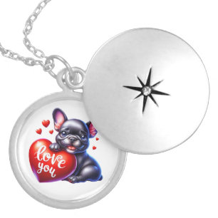 Valentine Gift - Frenchie Chic Bulldog Necklace
