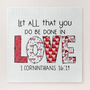Valentine Gift God Says You Are Valentine Love Jigsaw Puzzle