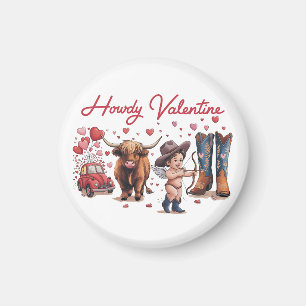 Valentine Gift   Howdy Valentine Magnet