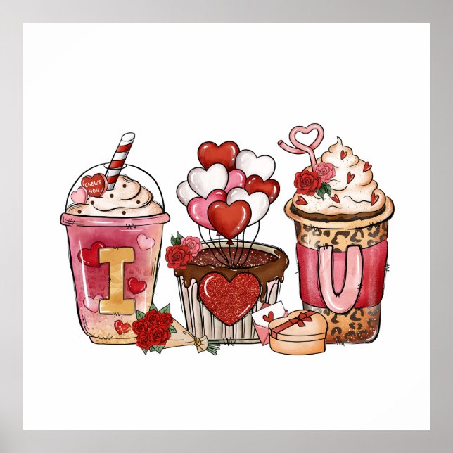 Valentine Gift | I Love You Poster (Front)