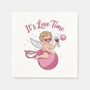 Valentine Gift It Is Love time Napkins
