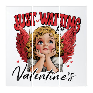 Valentine Gift Just Waiting For Valentine Triptych