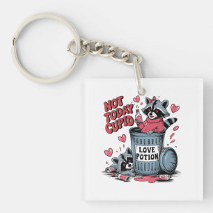 Valentine Gift Not Today Cupid Keychain