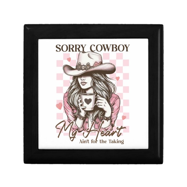 Valentine Gift | Sorry Cowboy Box (Front)