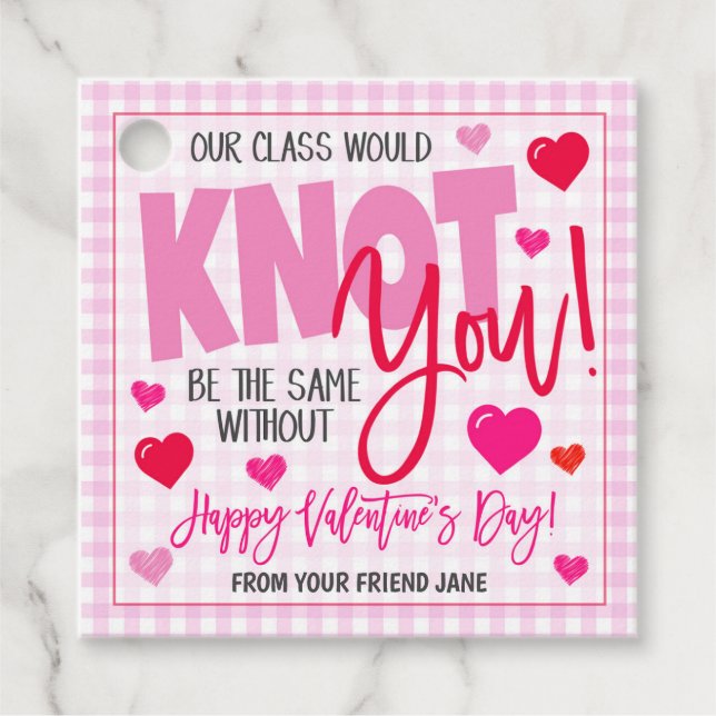 Valentine Gift Tags (Front)