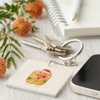Valentine Gingerbread man Keychain