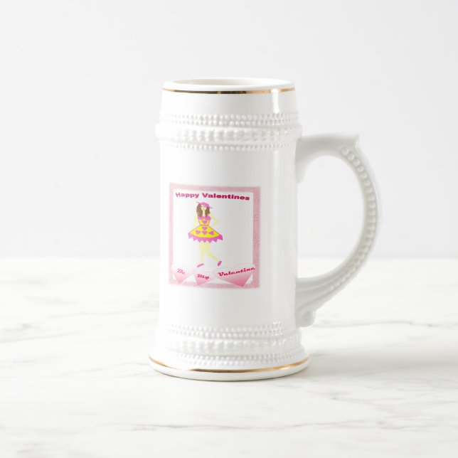 Valentine Girl Beer Stein (Right)