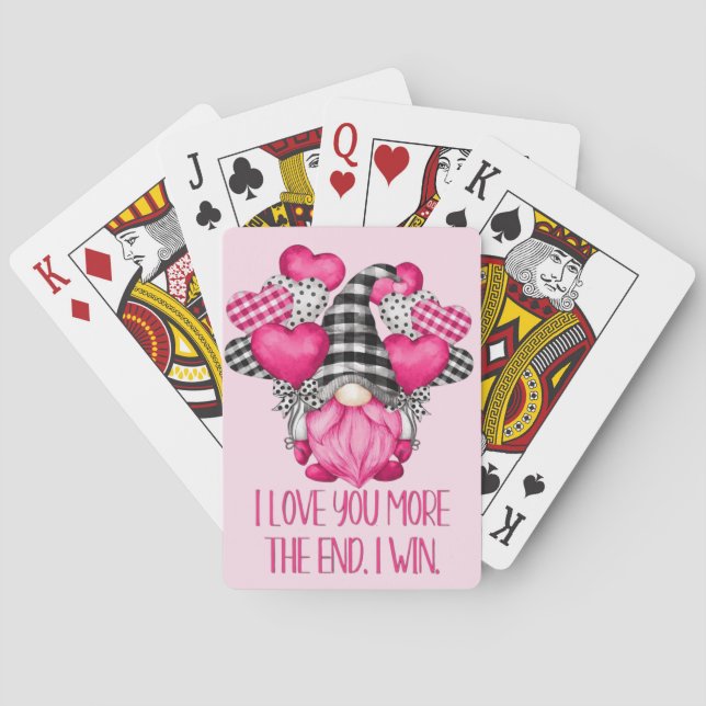 Valentine Gnome Poker Cards (Back)