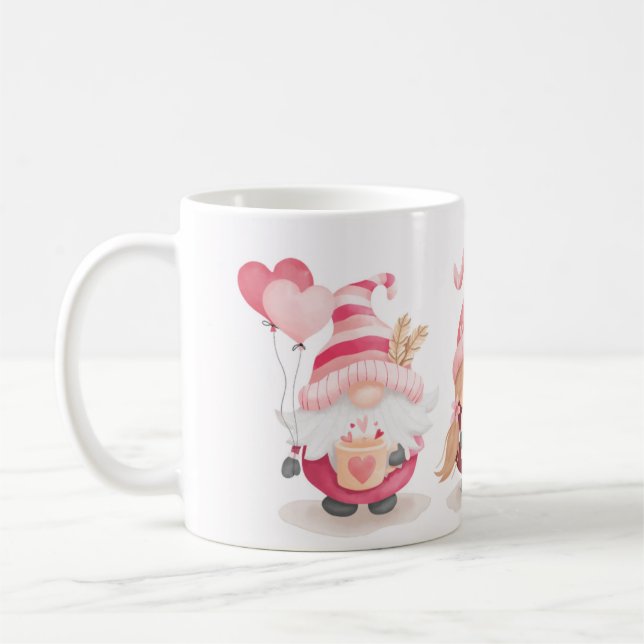 Valentine Gnomes Coffee Mug (Left)