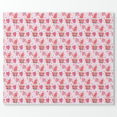 Valentine Gnomes Wrapping Paper (Flat)