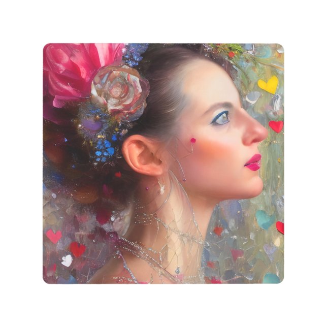 Valentine Goddess Metal Print (Front)