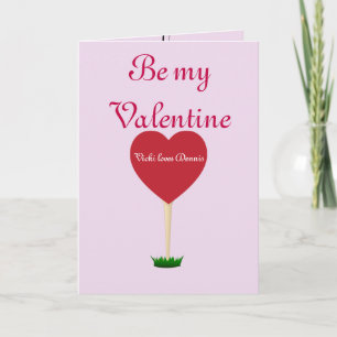 Valentine golf card